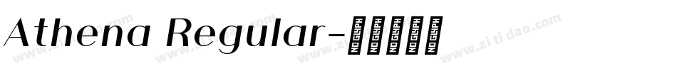 Athena Regular字体转换